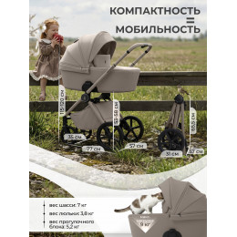 Коляска 2в1 SBL Elegante Pro Beige