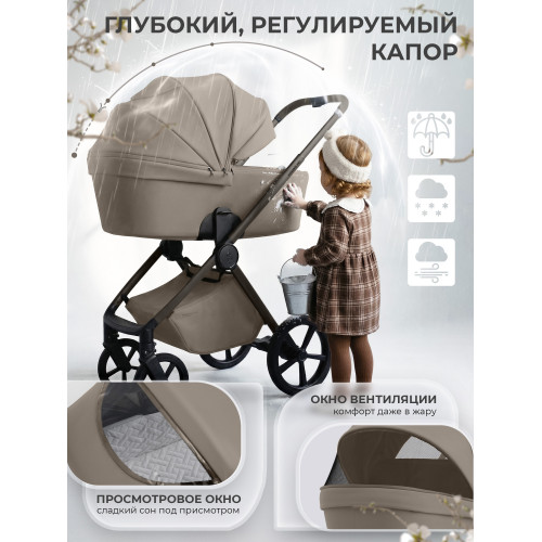Коляска 2в1 SBL Elegante Pro Beige