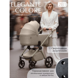Коляска 2в1 SBL Elegante Therma (Colore) Champagne Beige