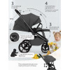 Коляска 2в1 SBL Orso Dark Grey