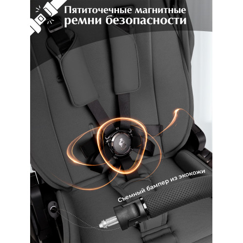 Коляска 2в1 SBL Orso Dark Grey