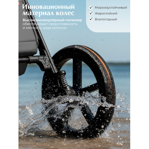 Коляска 2в1 SBL Orso Dark Grey