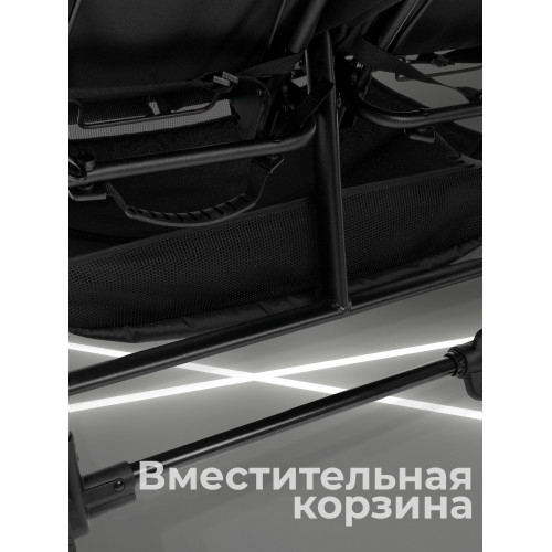 Прогулочная коляска с люлькой-переноской Sweet Baby Donna Black