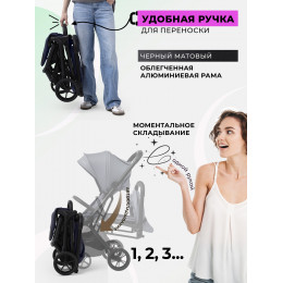 Прогулочная коляска SBL Aura Plus Basic Dark Blue