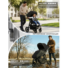 Прогулочная коляска Sweet Baby Contente Plus Basic Black