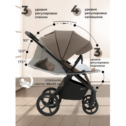 Прогулочная коляска SBL Elegante S Beige