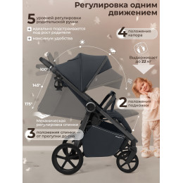 Прогулочная коляска SBL Unica Dark Grey