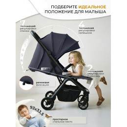 Прогулочная коляска Sweet Baby Aura Dark Blue