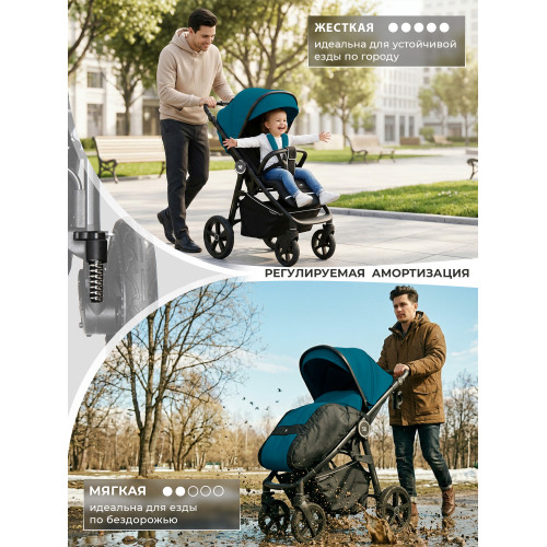 Прогулочная коляска Sweet Baby Contente Plus Basic Dark Green
