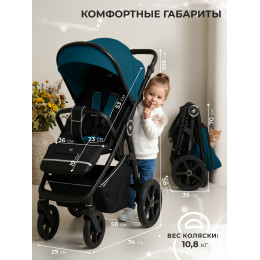 Прогулочная коляска Sweet Baby Contente Plus Basic Dark Green