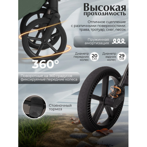 Прогулочная коляска SBL Orso Forest Green
