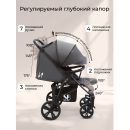 Прогулочная коляска Sweet Baby Carisma Grey