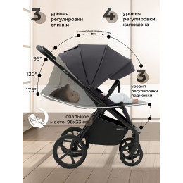 Прогулочная коляска SBL Elegante S Dark Grey