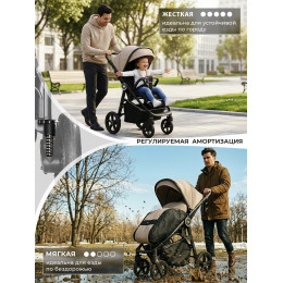 Прогулочная коляска Sweet Baby Contente Plus Basic Beige