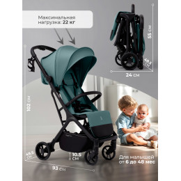 Прогулочная коляска SBL Aura Basic Green