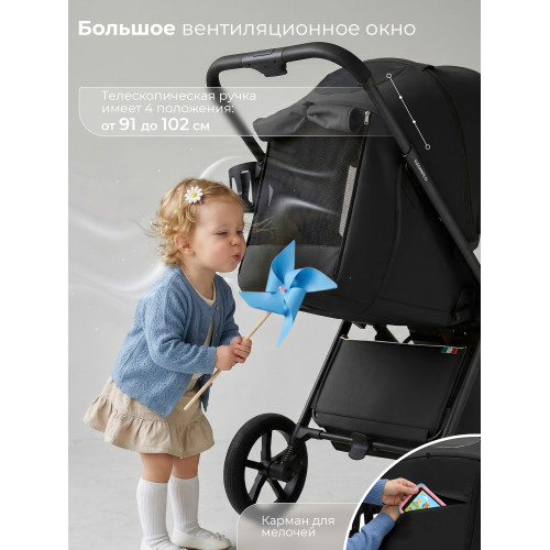 Прогулочная коляска SBL Elegante D Black