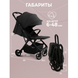 Прогулочная коляска Sweet Baby Colibri Black