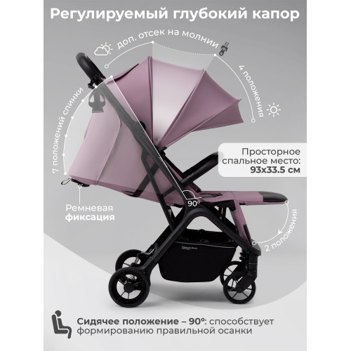Прогулочная коляска SBL Aura Basic Rose