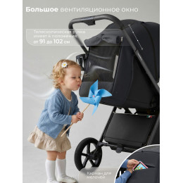 Прогулочная коляска SBL Elegante D Dark Grey