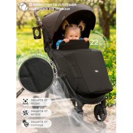 Прогулочная коляска Sweet Baby Rapido Black