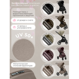Прогулочная коляска SBL Elegante D Beige Neo