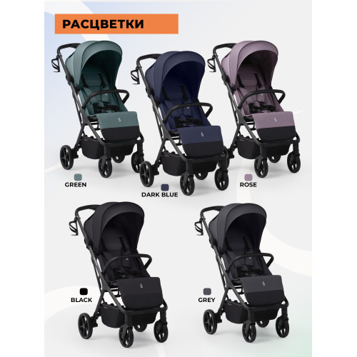 Прогулочная коляска SBL Aura Plus Basic Black