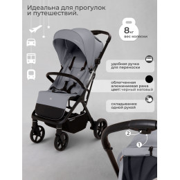 Прогулочная коляска Sweet Baby Colibri Plus Light Grey