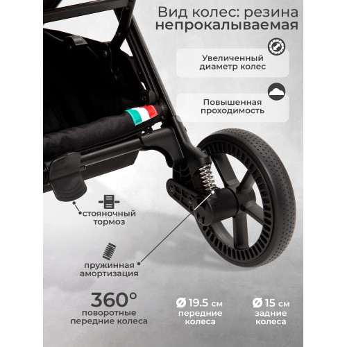 Прогулочная коляска Sweet Baby Colibri Plus Light Grey