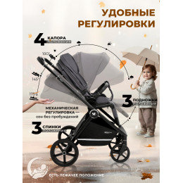 Прогулочная коляска Sweet Baby Stella Dark Grey