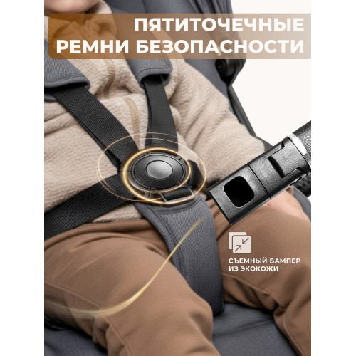 Прогулочная коляска Sweet Baby Stella Dark Grey