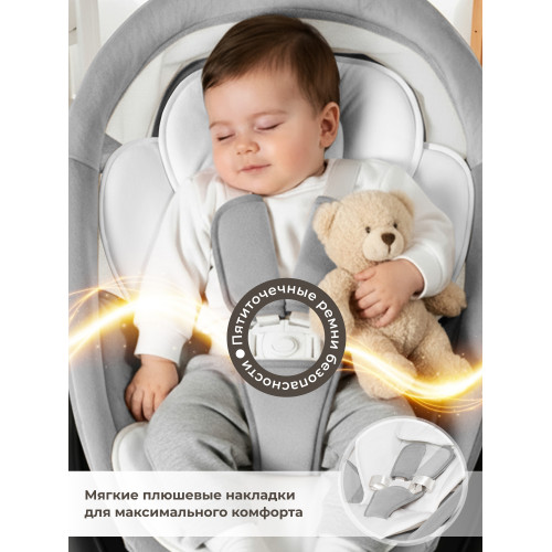 Электрокачели Sweet Baby Matteo Lux Black Grey