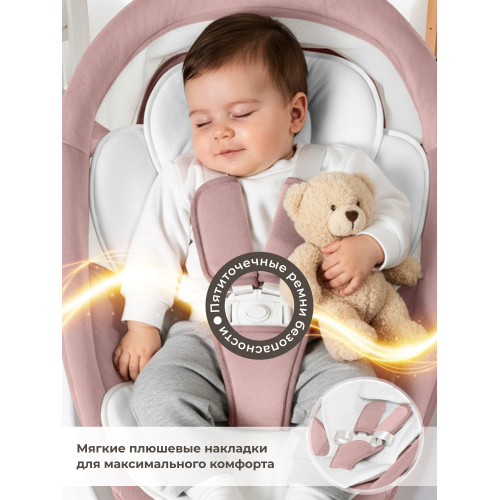 Электрокачели Sweet Baby Matteo Lux Rose