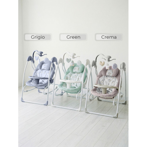 Электрокачели 2в1 Sweet Baby Pure Pinguino Crema