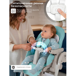 Стульчик для кормления Sweet Baby City Shinny Blue