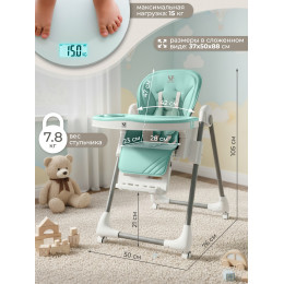 Стульчик для кормления Sweet Baby Roma Turquise