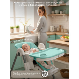 Стульчик для кормления Sweet Baby Roma Turquise
