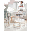 Стульчик для кормления Sweet Baby City Nature white