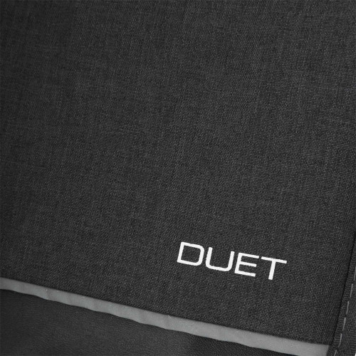 Коляска-трость DUET (6кол.(13,5см), несъемн.бамп.)(упак.1 шт.)(Indigo) (бежевый-темно серый)