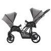 коляска для двойни BEBETTO 42 Sport Comfort (Bebetto) состоит из 2-х уп (LJ195 (серый) черная рама)