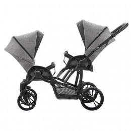 коляска для двойни BEBETTO 42 Sport Comfort (Bebetto) состоит из 2-х уп (LJ195 (серый) черная рама)