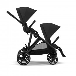 Купить коляску 2в1 Cybex Gazelle S, в цвете Moon Black (Black Frame) (для двойни)
