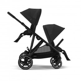 Купить коляску 2в1 Cybex Gazelle S, в цвете Moon Black (Black Frame) (для двойни)