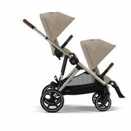 Купить коляску 2в1 Cybex Gazelle S, в цвете Almond Beige (для двойни)