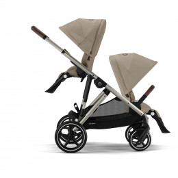 Купить коляску 2в1 Cybex Gazelle S, в цвете Almond Beige (для двойни)