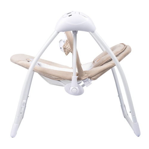 Электронные качели STAR light (0-9 кг), с USB пров., п/у, 15 мел., 5 скоростей, москитка(упак.4 шт.) (бежевый)