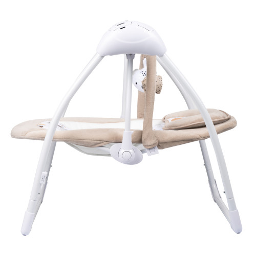 Электронные качели STAR light (0-9 кг), с USB пров., п/у, 15 мел., 5 скоростей, москитка(упак.4 шт.) (бежевый)