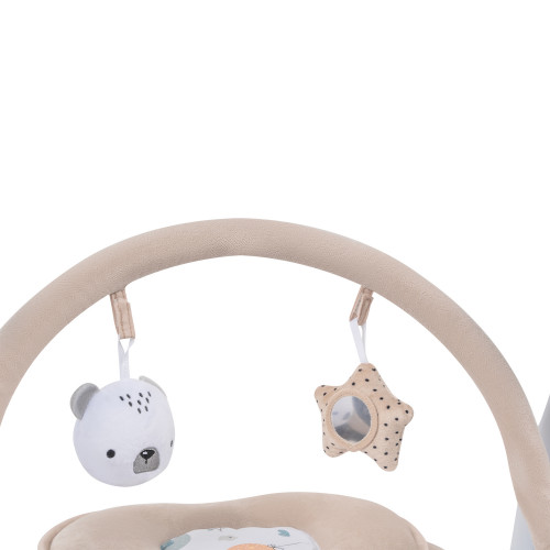 Электронные качели STAR light (0-9 кг), с USB пров., п/у, 15 мел., 5 скоростей, москитка(упак.4 шт.) (бежевый)