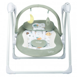 Электронные качели STAR light (0-9 кг), с USB пров., п/у, 15 мел., 5 скоростей, москитка(упак.4 шт.) (зеленый)