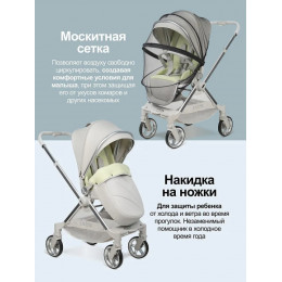 Коляска прогулочная Farfello Olivia O1s,серый