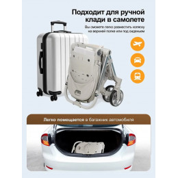 Коляска прогулочная Farfello Olivia O1s,серый